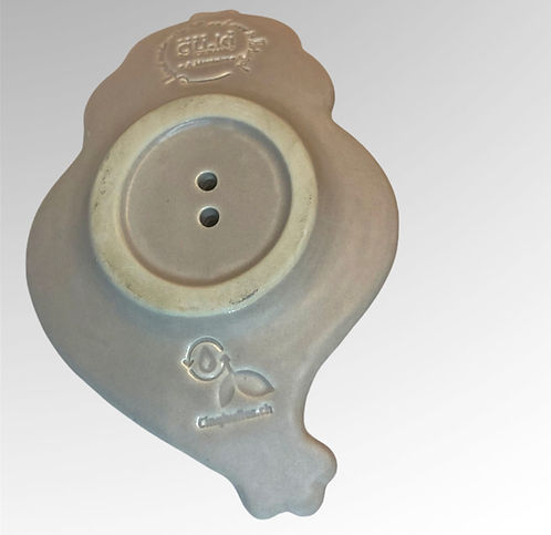 Porte savon céramique "Coeur de Viana crème"