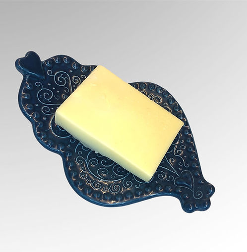 Seifenhalter Keramik "Herz von Viana blau"