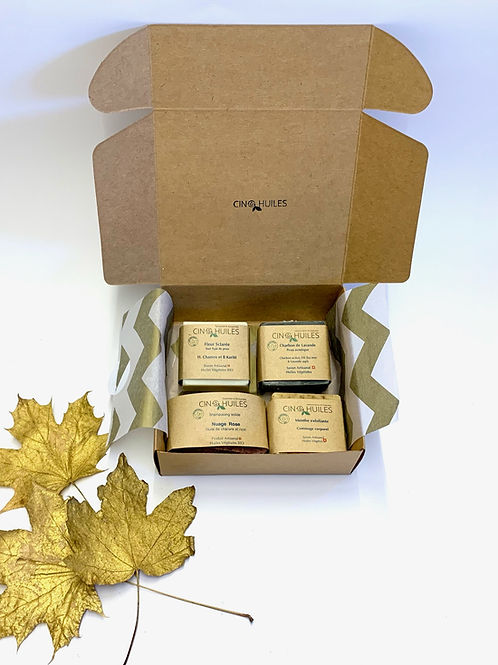 Coffret Découverte 3 Savons + 1Shampooing