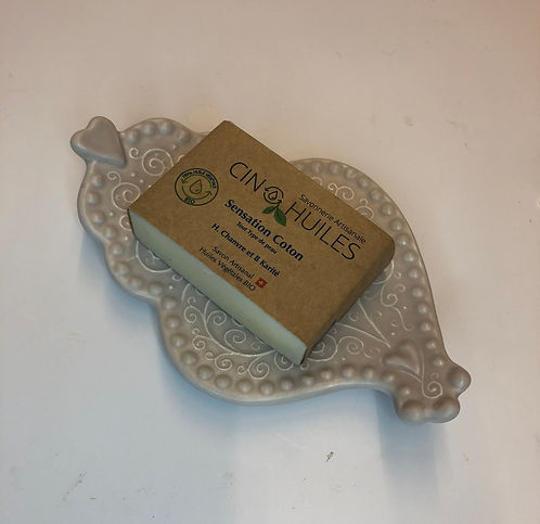 Seifenhalter Keramik "Herz von Viana Creme"