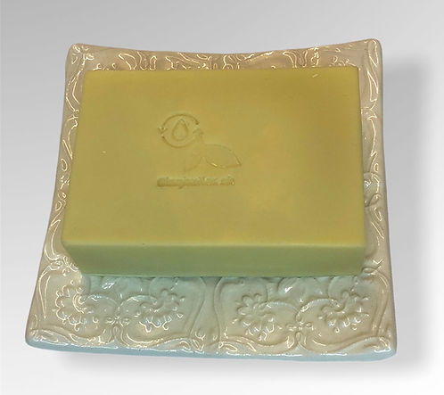 Porte savon céramique "Le carré blanc"